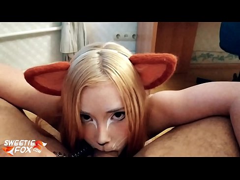 ❤️ Kitsune slikt lul en sperma in haar mond Super sex at us ❌